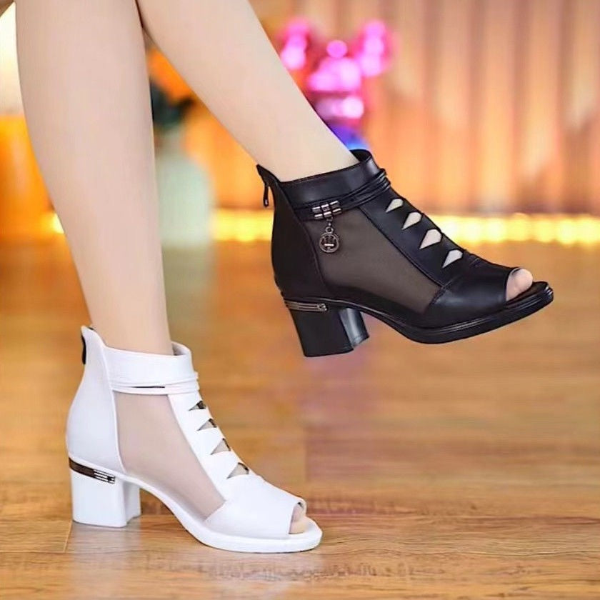 Botas Boca de Pez Hueca Malla